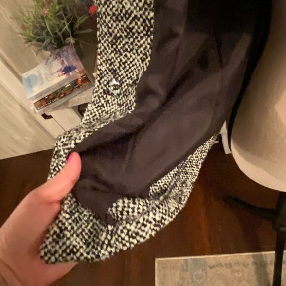 *Kensie* 🌺COQUETTE-Style🌺 Lined Tweed *Parisian* Swing Coat *Snaps* Sz 2 - Picture 7 of 8